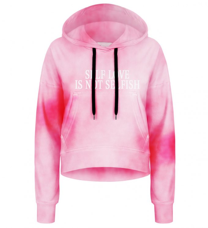 Tie Dye Pink CROPPED mikina - Image 4