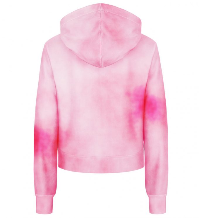 Tie Dye Pink CROPPED mikina - Image 5