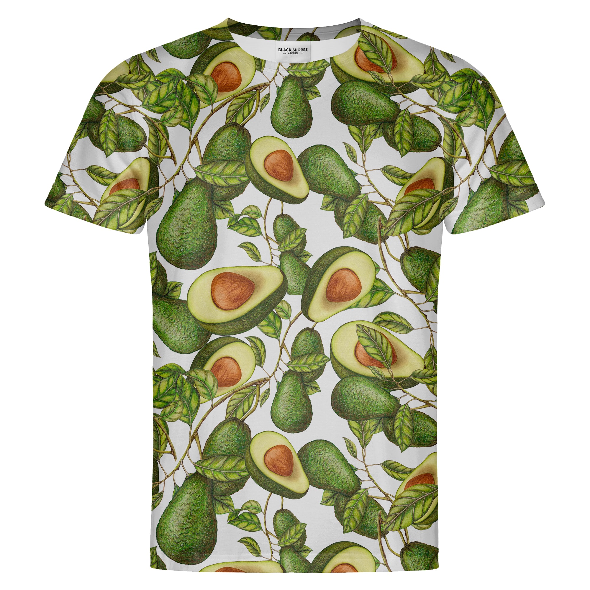 Avocado T-shirt – Black Shores - S