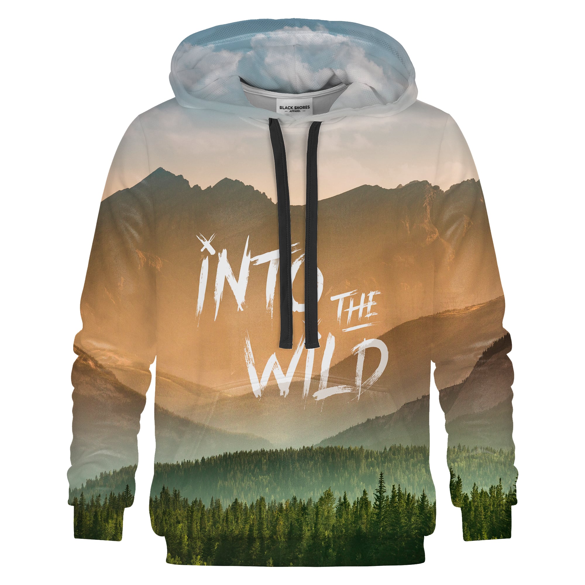 Into The Wild Hoodie - Black Shores - L