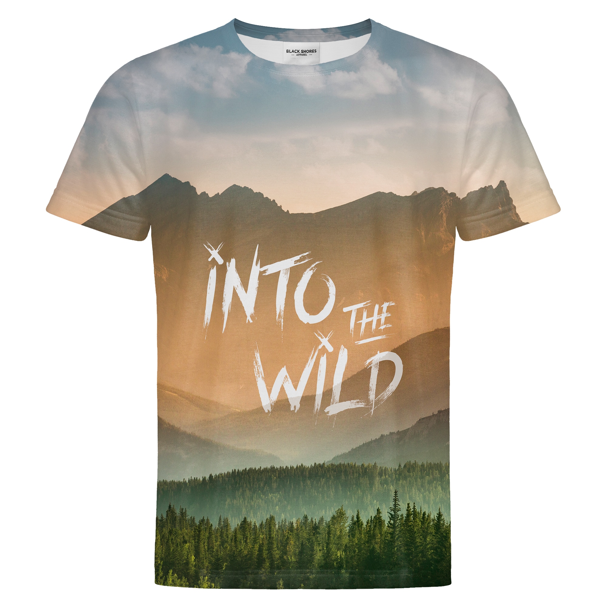 Into The Wild T-shirt – Black Shores - S